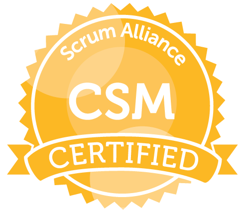 認定スクラムマスター(Certified Scrum Master)のバッジ。(出典:Scrum AllianceのWebサイト)
