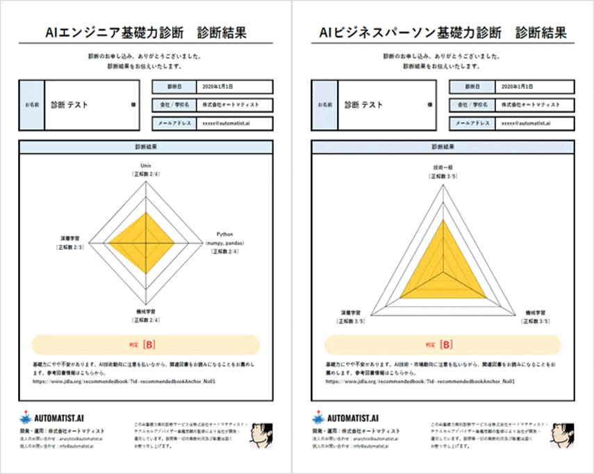 ARA Basicによるスキル診断結果