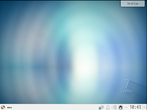 デスクトップ環境「KDE」(CentOS 7での画面)